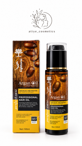 روغن موی آرگان لایتنس Lightness مدل Professional Hair Oil حجم 100 میل