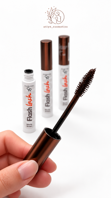 ریمل رنگی گلدن رز Flash Lash رنگ Mocha Brown