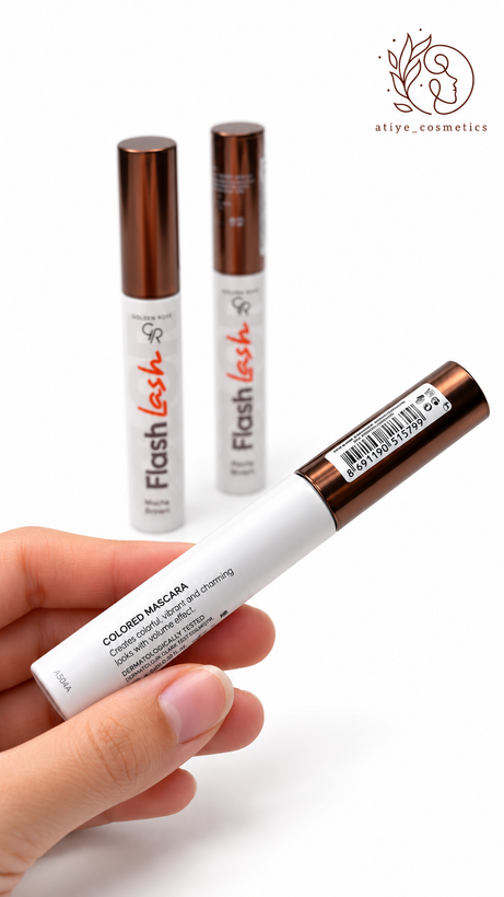 ریمل رنگی گلدن رز Flash Lash رنگ Mocha Brown