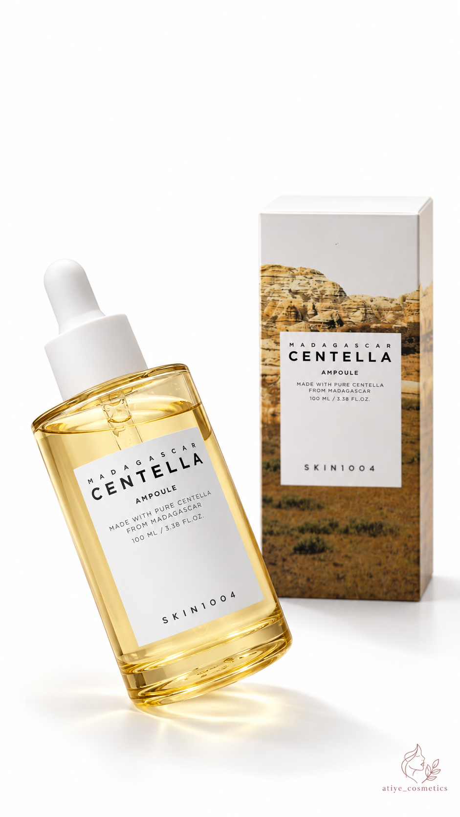 آمپول سنتلا اسکین 1004 Madagascar Centella Ampoule حجم 100 میل مناسب پوست حساس و کم‌آب